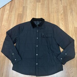 Brixton Men's Black Quilted Shirt Jacket